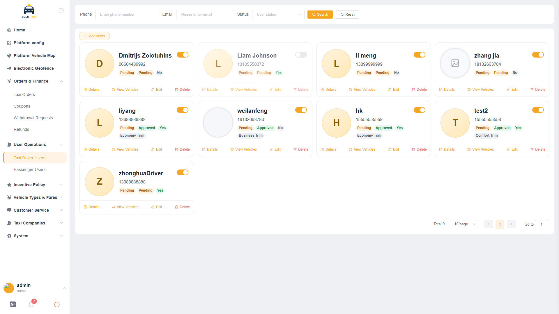 Taxi Dispatch Platform - 2
